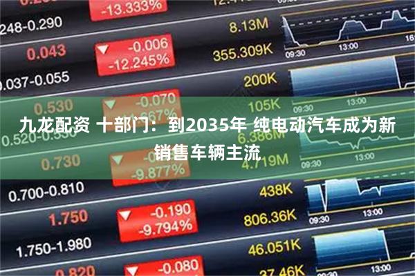 九龙配资 十部门：到2035年 纯电动汽车成为新销售车辆主流