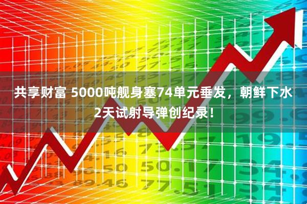 共享财富 5000吨舰身塞74单元垂发，朝鲜下水2天试射导弹创纪录！