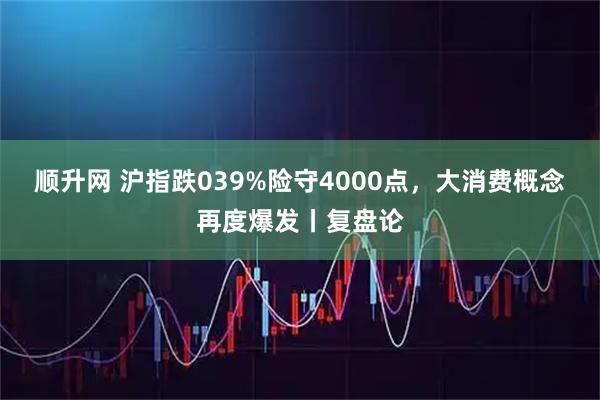 顺升网 沪指跌039%险守4000点，大消费概念再度爆发丨复盘论